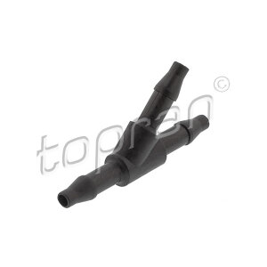 Distributor piece, vacuum system, brake system